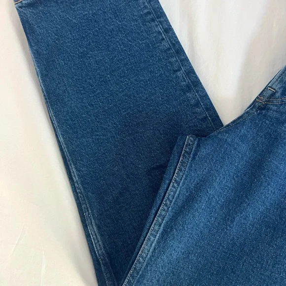 COS Straight Leg Extra-High Rise Ankle Jeans Organic Cotton Size 23 NWT - Picture 3 of 7